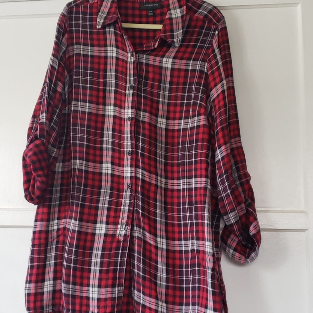 Lane Bryant tunic flannel